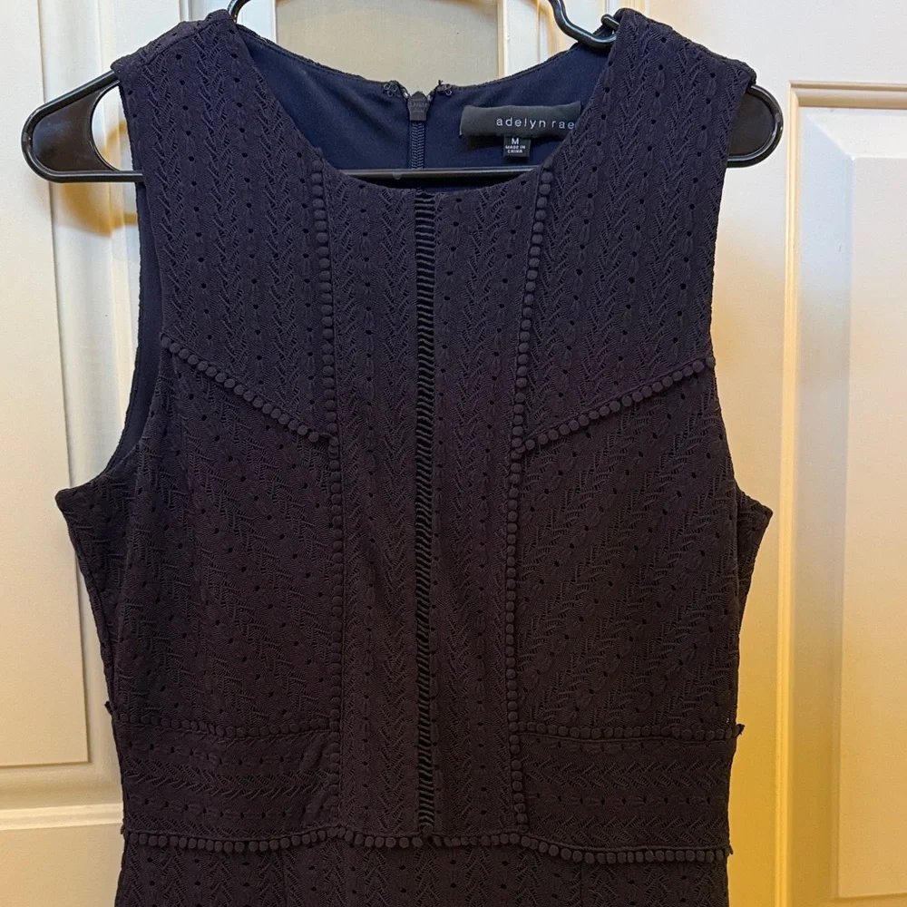 Adelyn Rae Navy Ruffle Dress - Picture 4 of 6